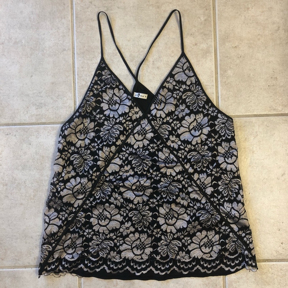 7 for all mankind lace cami medium M